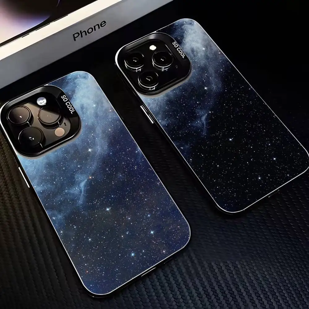 

Galactic halo Phone Case For iPhone17,16,15,14,13,12,11 Plus,Pro Max Black Matte Shockproof Cover