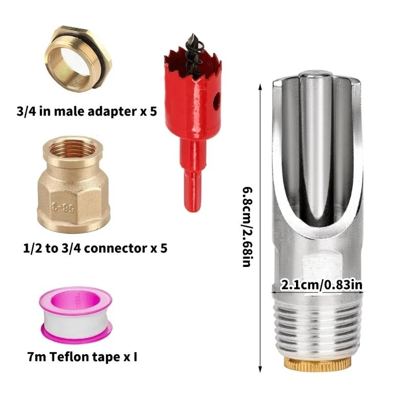 

Pig Waterer Nipple Automatic Drinking Cups Touch Switching Water Nipples Dispenser for Goat Small Horses Livestock K2WE