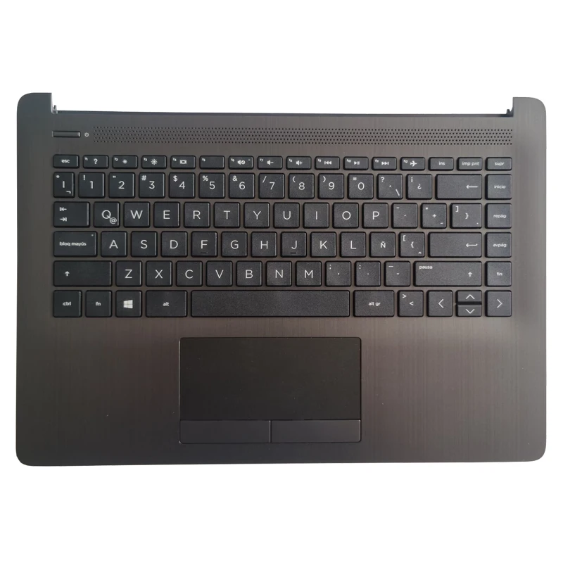 Imagem -04 - para hp 14-cm 14t-cm000 14-ck 14-dg Tpn-i131 240 g7 245 g7 246 g7 Russo Eua Reino Unido Latino Teclado do Portátil com Capa Superior do Apoio para as Mãos