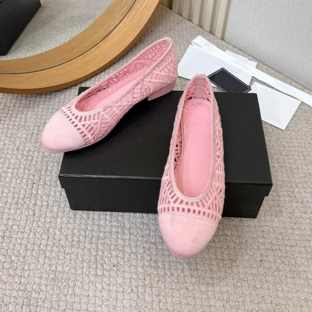 2026 Bowknot single shoes for women, multi-color genuine leather ballet flat shoes, women's shallow opening single shoes