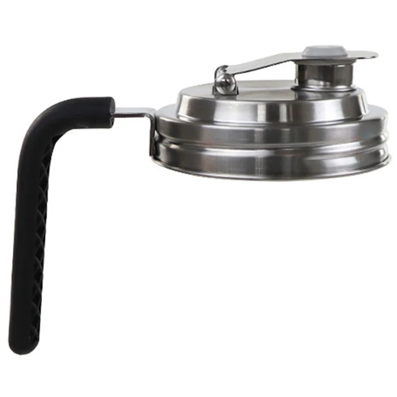 

AONEQ-Stainless Steel Wide Mouth Lid Flip-Top Anti-Spill Lid Seal For Home Brewing Stainless Steel Sealing Lid