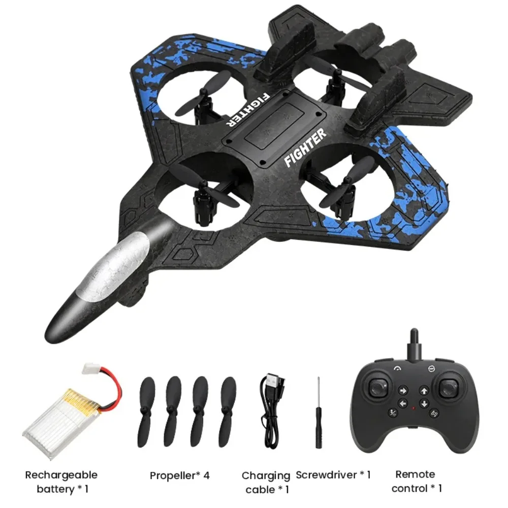 

EPP Foam Remote Control Foam Fighter Gravity Sensing RC Drones Four Motor Helicopter Toy Rechargeable with Light