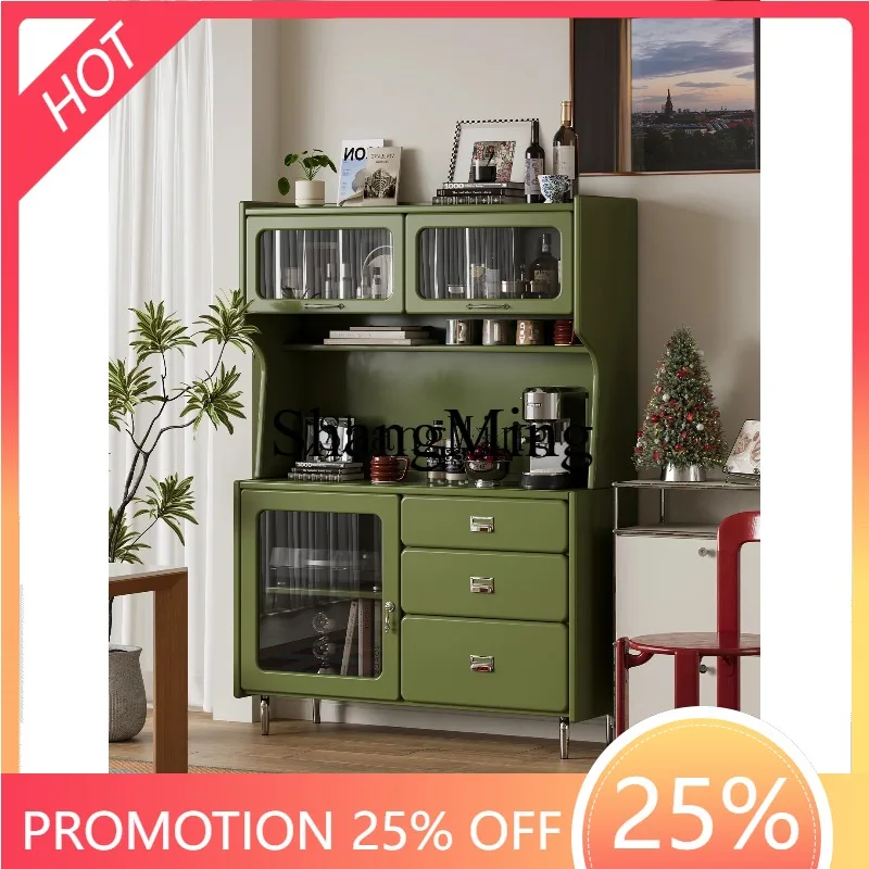 

CL Cabinet Edge Shelf Against Wall Household Living Room Glass Tea Cabinet