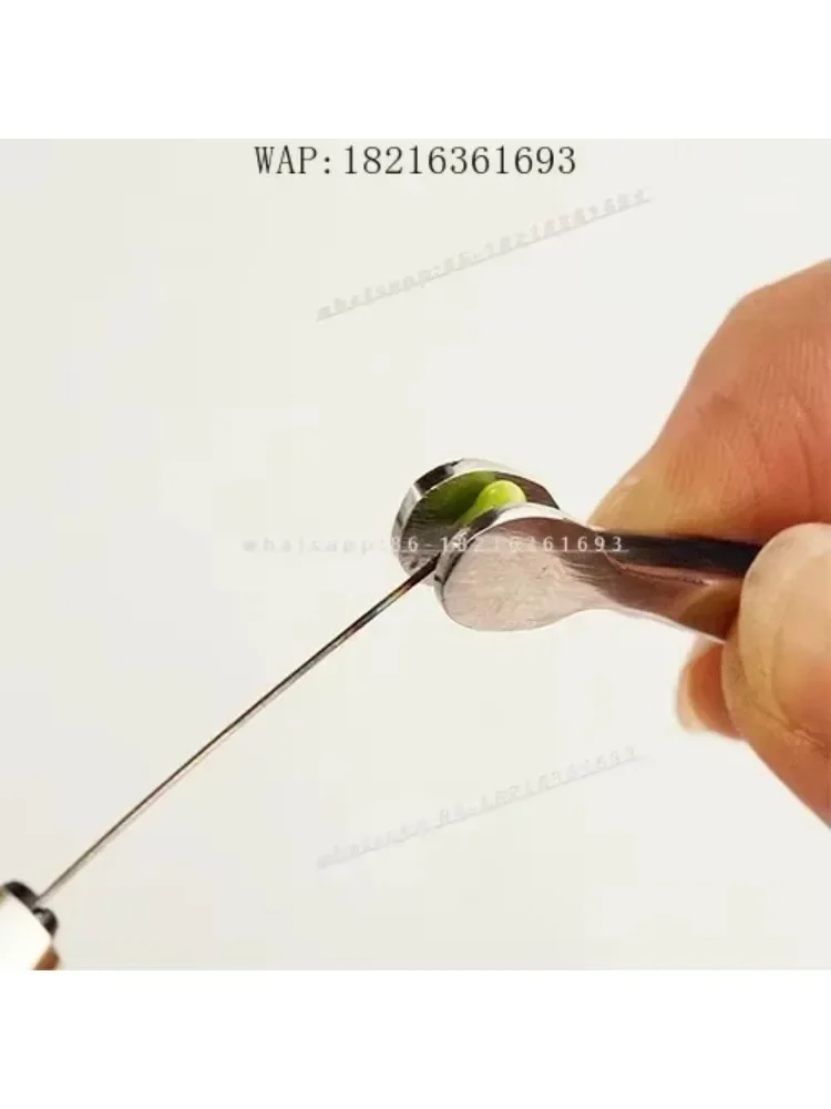 2026GOOD Glass Burning Lighting Aid Tool, Mini Flat Stainless Steel Shaped Tweezers