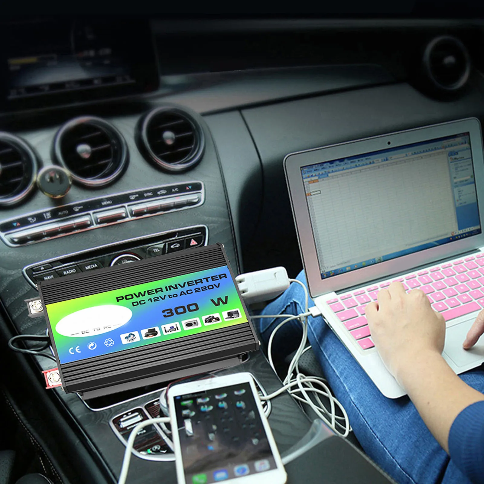 

Solar Power System Kit 300W 12V to 220V Inverter Dual USB LED Indicator 30A 12V 24V Controller 18W 18V Solar Panel Set