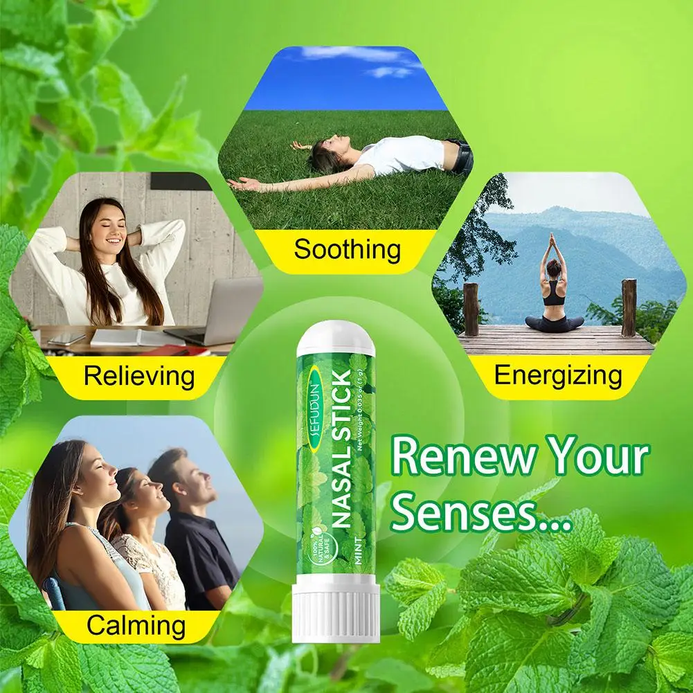 Nasal Aspiration Mint Nose Breathing Stick Magic Device To Prevent Drowsiness During Driving - Non Fengyoujing Refreshing Oil