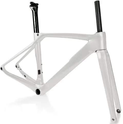 YOELEO R12  carbon frame700C Fully hidden line Road Bike Full Carbon Fibre Thru Axle Disc Brake Bicycle Frame Carbon Fork Seatpo