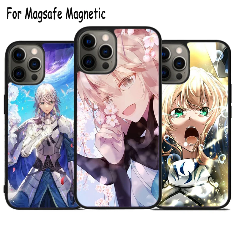 Fate Grand Order Wireless Charge Magsafe Phone Case For iPhone 15 16 14 13 11 12 Pro Max Plus Magnetic Bumper Cover