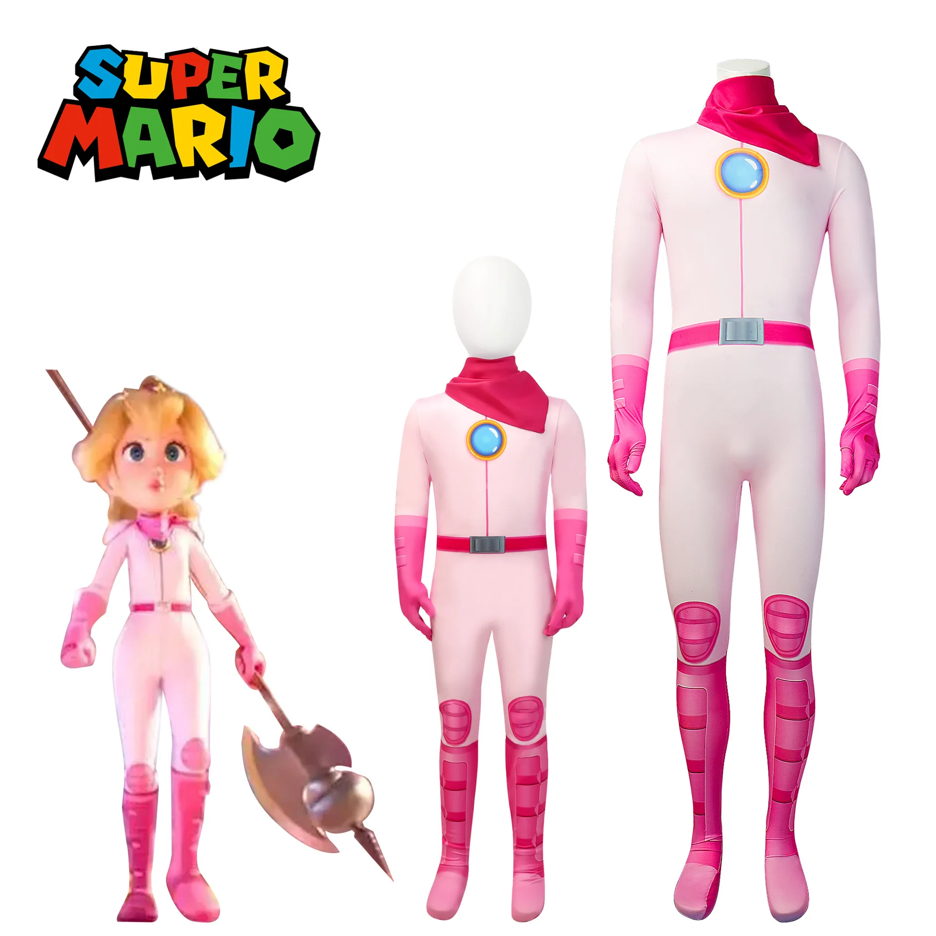 

Peach Princess Jumpsuit Cosplay Peach Princess Jumpsuit Cosplay Performance Costume Peach Costume