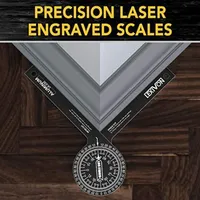 Precision Miter Angle Finder for Carpenters, Plumbers, Woodworking, Bevel Protractor, Professional Miter Saw Protractor Angle Fi