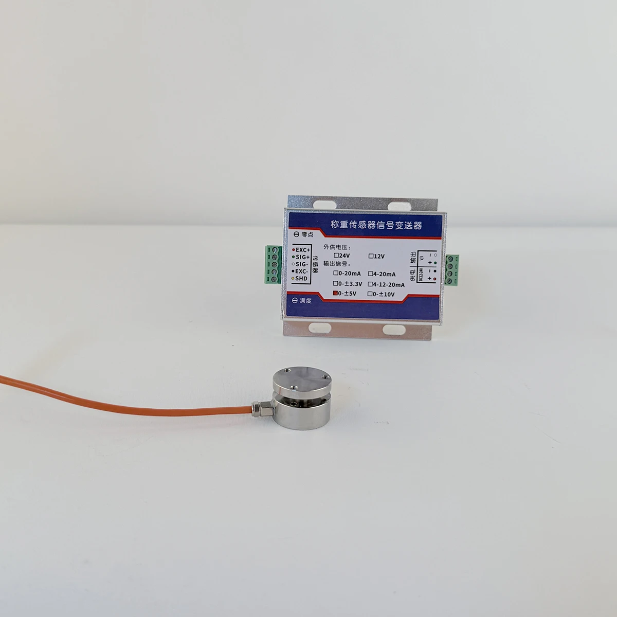 Mikro-Wägezelle mit Transmitter-Kit 0-2000kg Drucksensor aus legiertem Stahl 4-20mA 0-10V Ausgang Gewichtsverstärkermodul