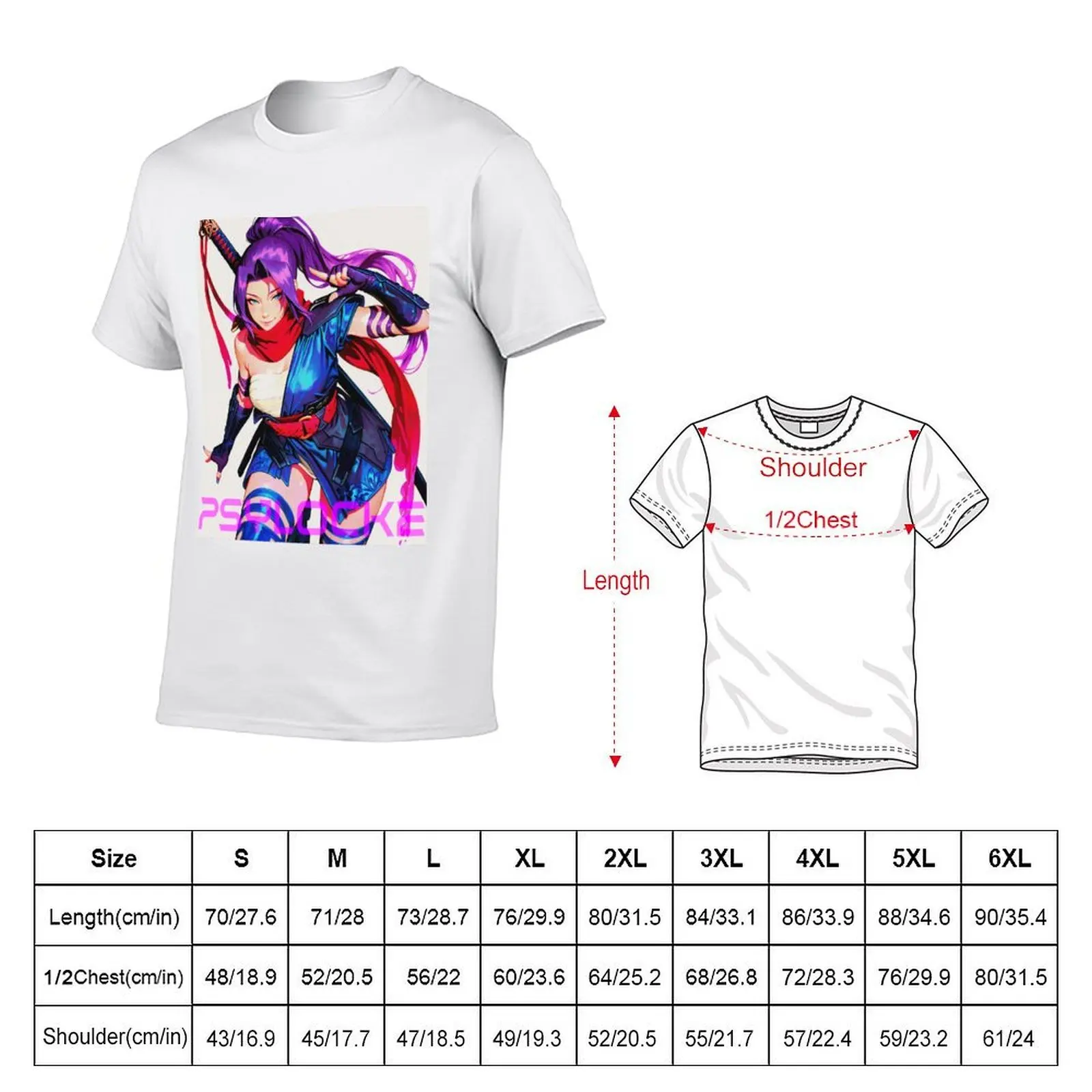 Psylocke Typographic Design T-Shirt anime tshirt Funny t-shirts mens graphic t-shirts funny