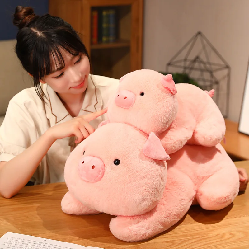 25/35/50cm Kawaii Soft Pig Plush Toys Ultra Soft Fatty Piggy Stuffed Animal Dolls Cushion Sleeping Plush Companion Gift for Kids