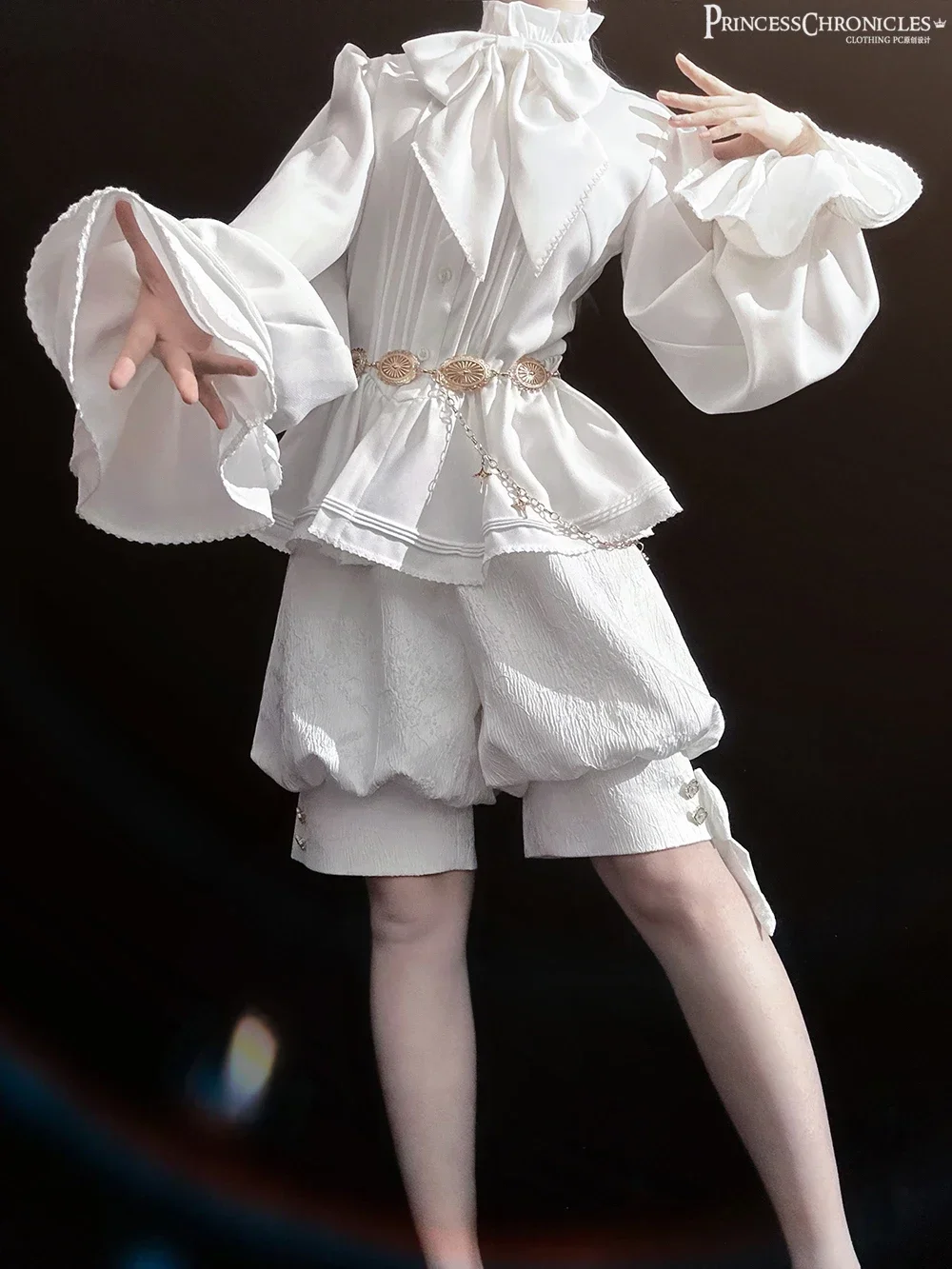 Hunting Rabbit White Moonlight Edition Retro süße coole Ouji Lolita Weste Cool White Weste von Princess Chronicles – Vorbestellung