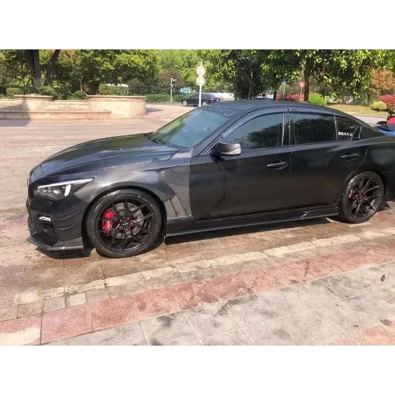 Reliable Carbon Fiber Side Wheel Arch Trim Exterior Decor Heavy Duty Durable Universal Sport Fit