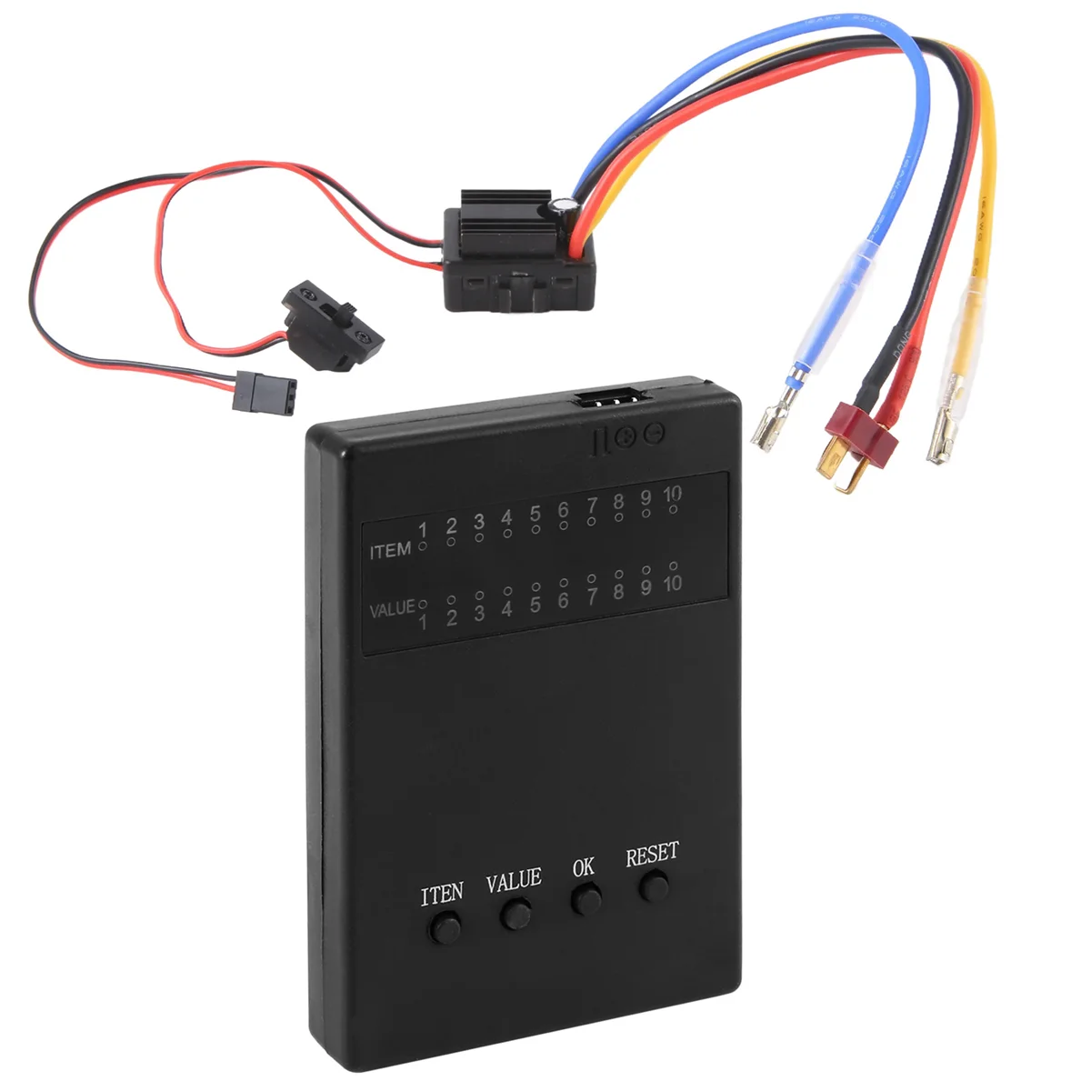 Practical 80A ESC WP-880 1/10 1/8 WP-Crawler Brush Brushed 80A 1080 Electronic Speed Controller Waterproof ESC with Program Card