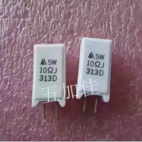 Résistance verticale japonaise en ciment, 10-100 pièces, 5W, 10 Ω, J 10R, 5%, RF-5TJ100D