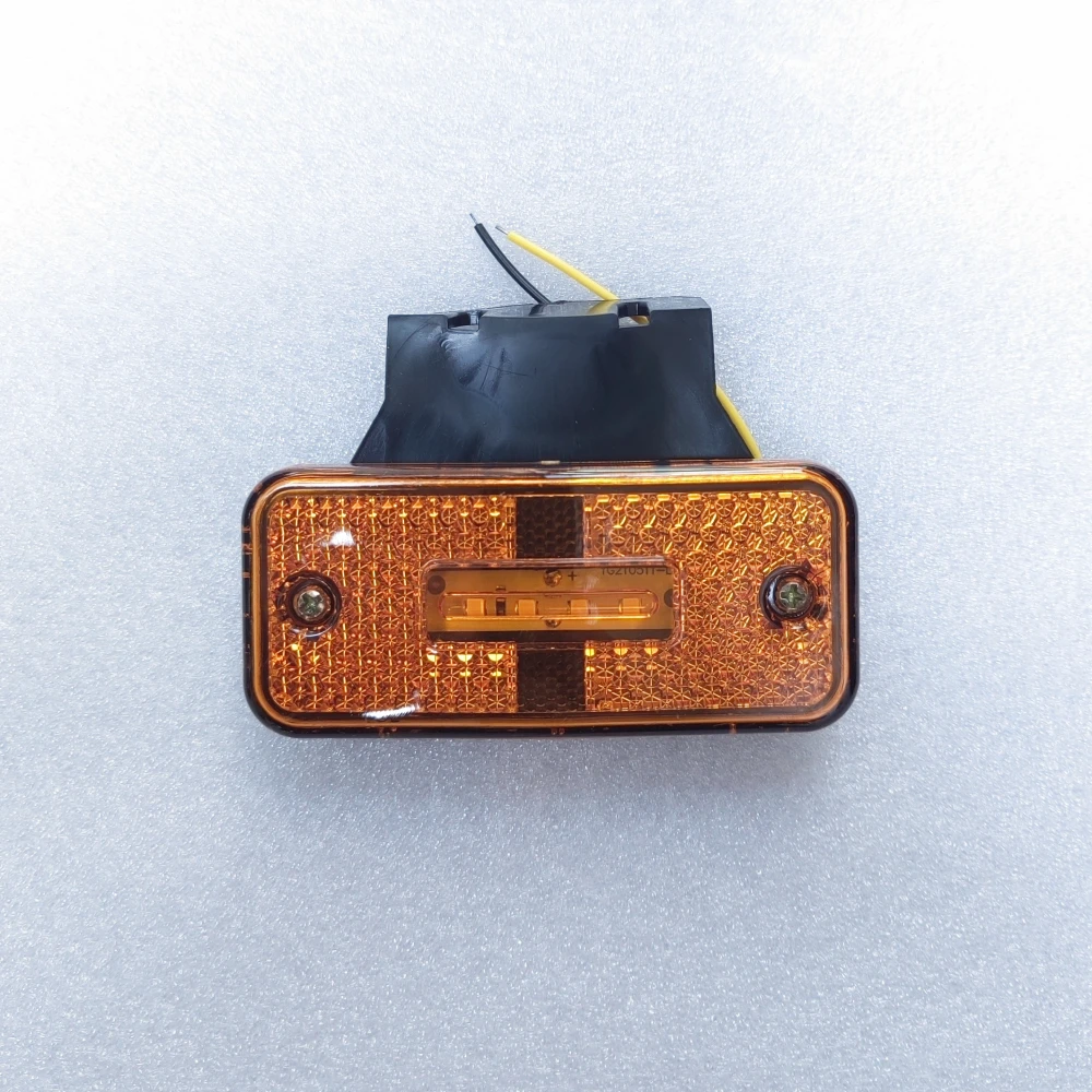 10Pcs Cargo Light 12V 24V LED Side Marker Lights For Trucks Position Lamp Trailer Clearance Lights Amber
