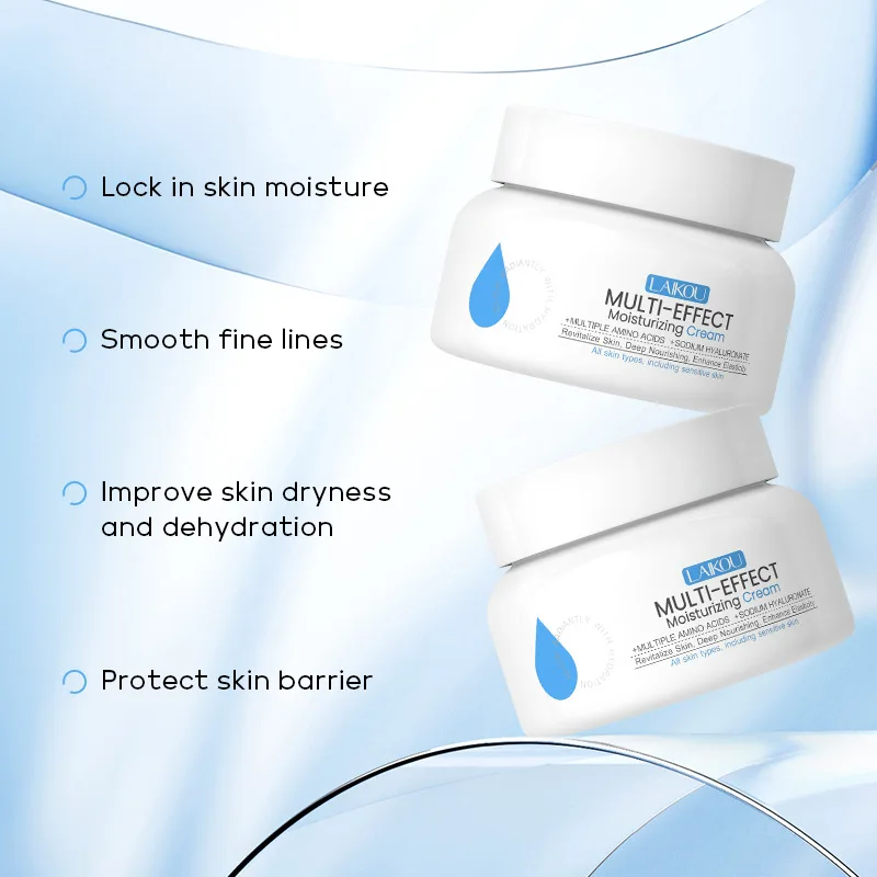 LAIKOU Multi-Effect Moisturizing Cream Deep Hydration, Enhance Elasticity, Smoothing Improving Dryness & Roughness Skincare 60g