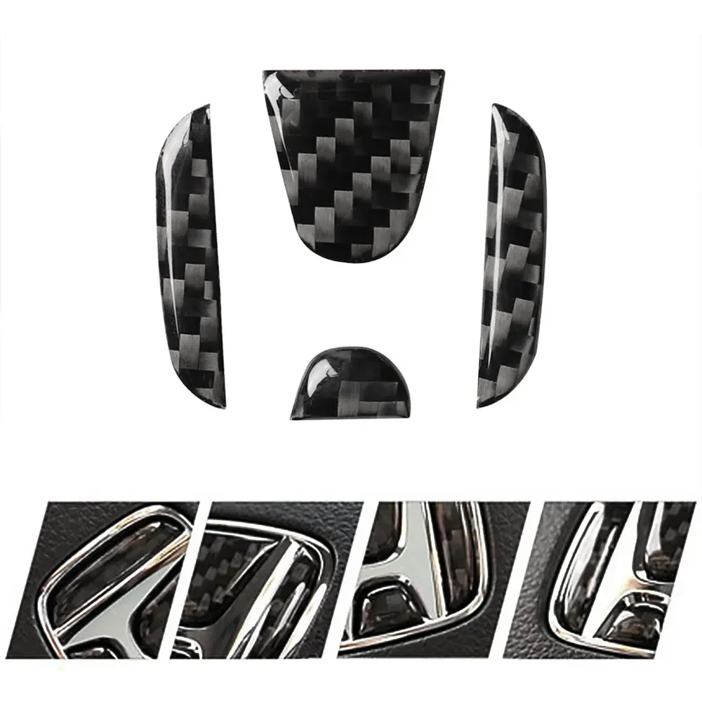 Carbonfaser-Aufkleber, Logo für das Lenkrad, Schutz- und Dekorationsartikel für das Innenraumdesign von Honda Civic, DIO, CR-V, Fit, Accord und Odyssey. – Detail 6