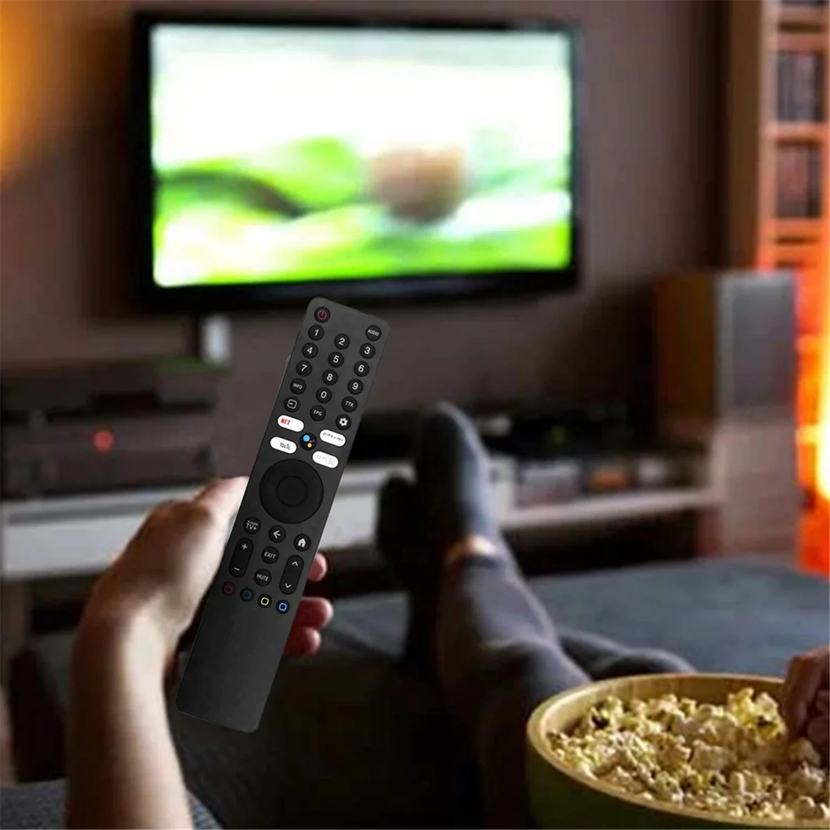 جهاز التحكم عن بعد للتلفزيون الصوتي OIIRGO-XMRM-ML لتلفزيون Xiaomi Android لـ Xiaomi TV A Pro 43/55/65/75 بوصة لـ Xiaomi TV A 43/50/55/65In
