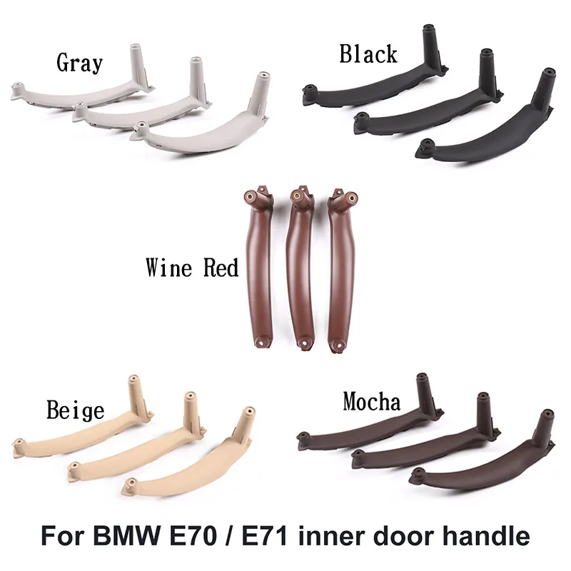 

For BMW E70 E71 X5 X6 2007-2013 5 Colors Inner Door Panel Handle Pull Trim Cover Auto Interior Accessories