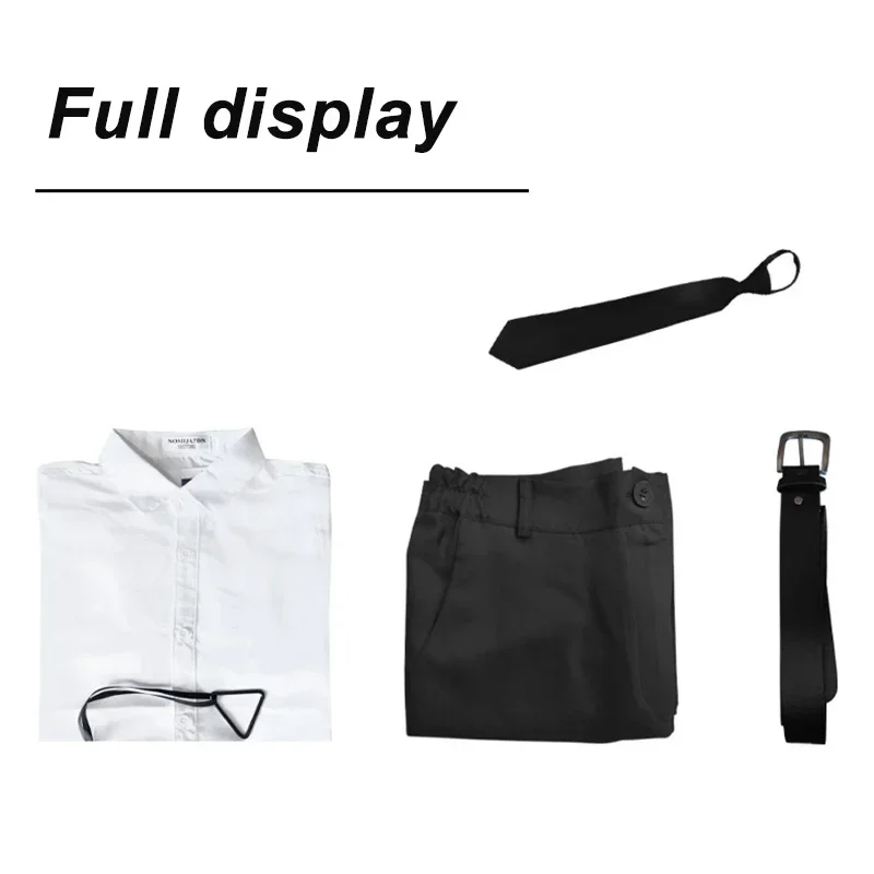 Anime Chainsaw Man Denji Cosplay Costume Wig Devil Hunter Uniform Uniform Shirt Tie Pants Coat Suit Halloween Party for Men