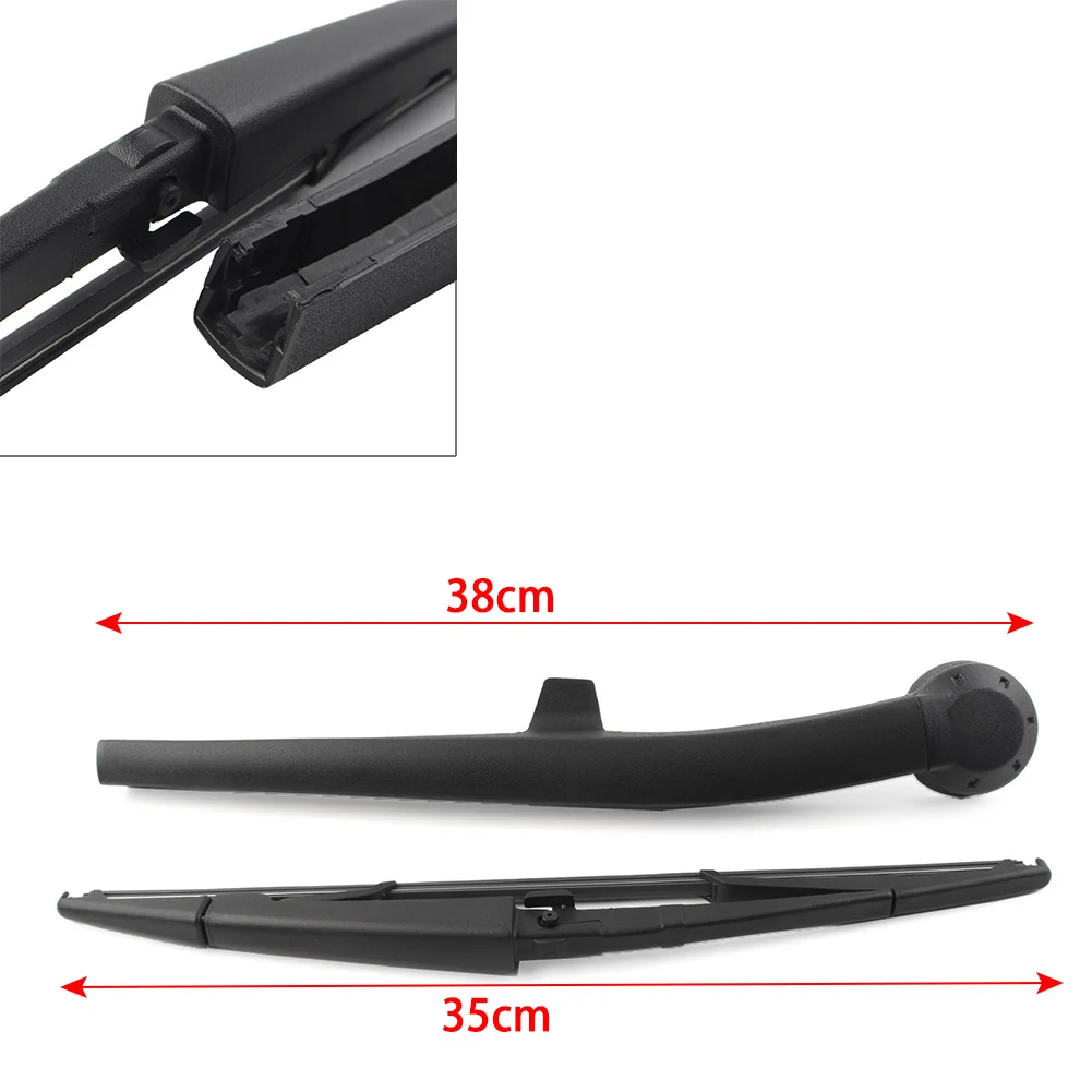 Car Rear Windshield Wiper Arm Blade Set For Jeep Commander 2006 2007 2008 2009 2010