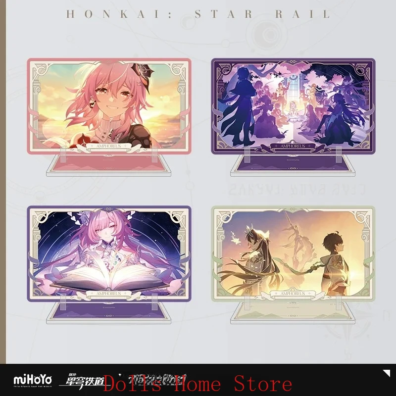 لعبة Merch miHoYo الرسمية Honkai Star Rail الأصلية الأصلية YNTXDHY 2 شارة حامل أكريليك ورق ملون هدية Dan Heng Cyrene #1