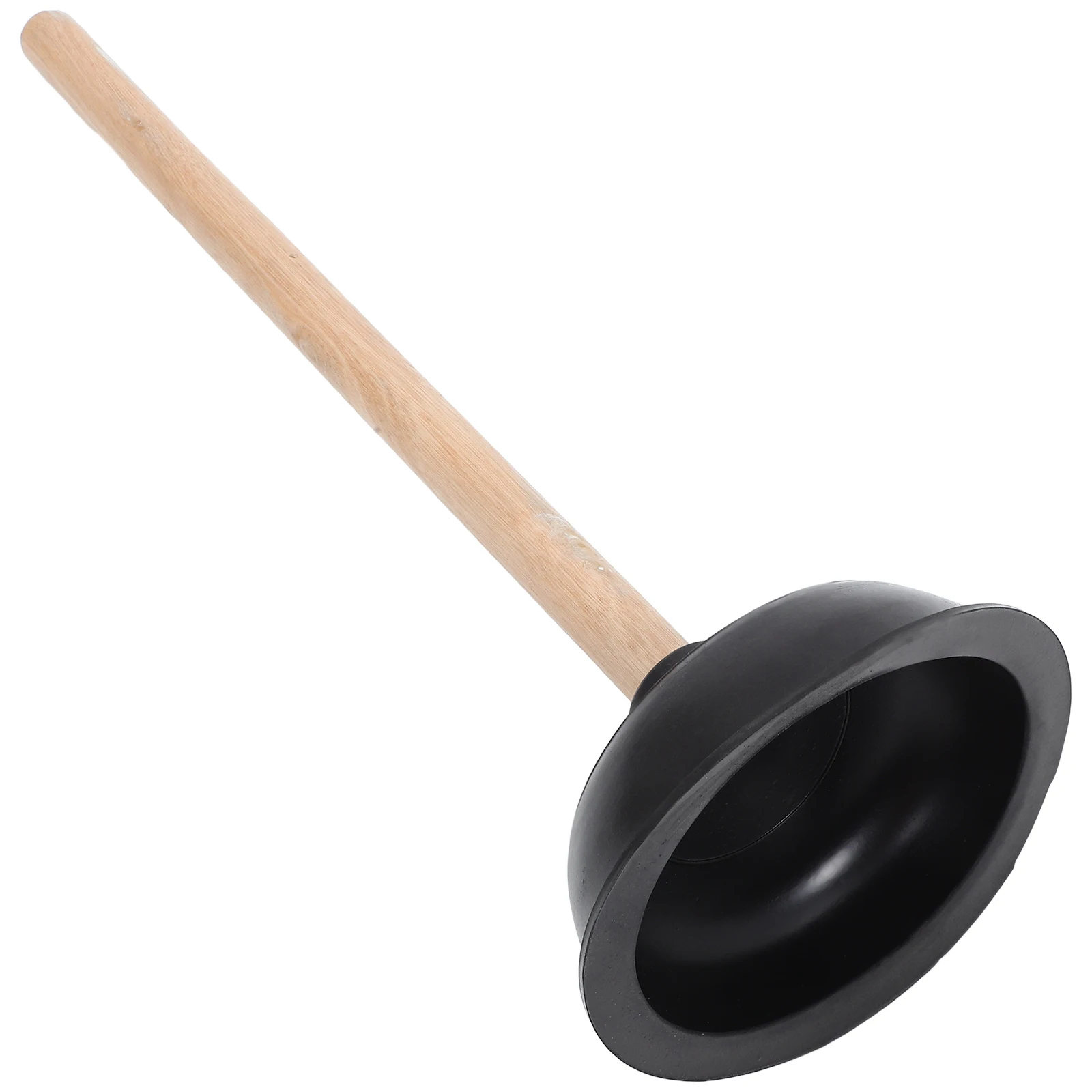 

1pc Rubber Toilet Heavy Duty Wooden Handle Bathroom Cleaning Tool Bathroom Plunger For Toilet Sink Home Office Hotel