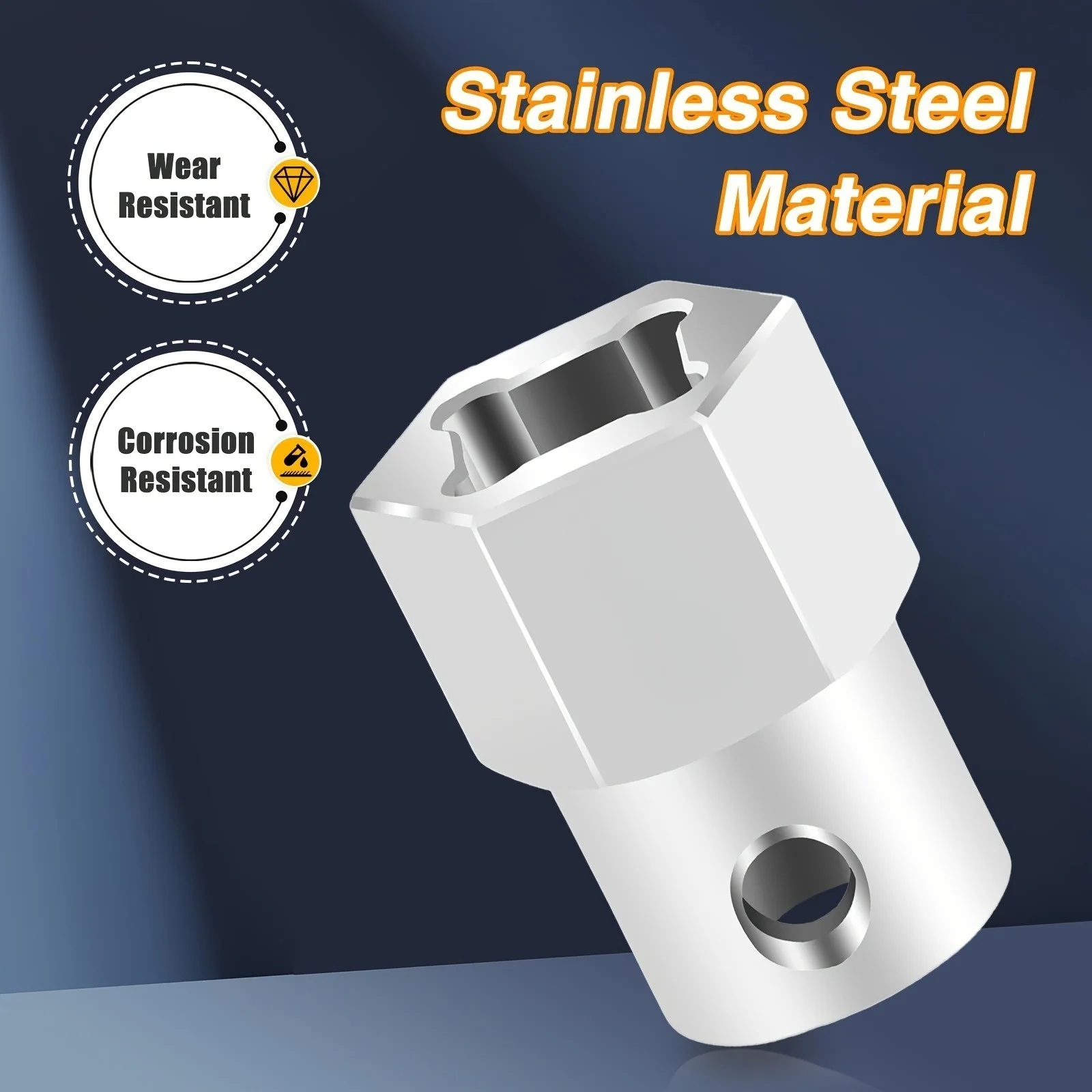 Trailer Jack Crank Handle, Drill Conversion Adapter Kit, Wind‑Resistant Battery‑Free Vehicle Accessories
