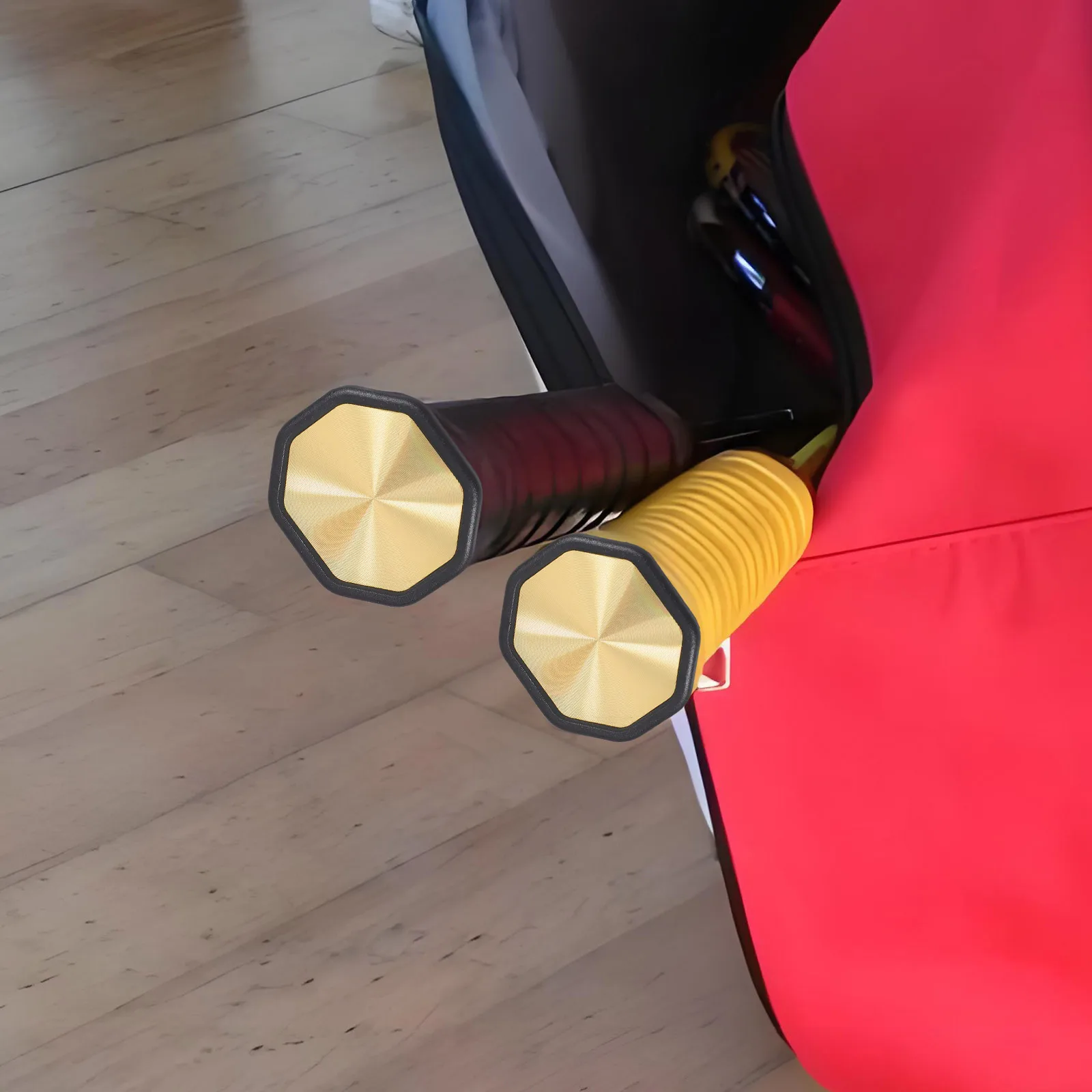 مضرب كرة الريشة بعقب غطاء مقبض ذهبي بديل لمضارب تنس الريشة تصميم دقيق محسن قبضة #5