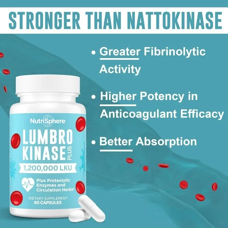 Capsule di Lumbrokinase, conte - Herbal Supplement recensione e prezzo