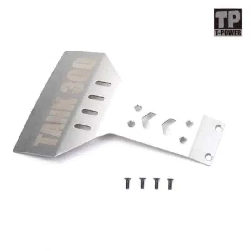 KM Traction Hobby 1/8 Tank300 Crawler Truck V2 Guard Plaat Metalen Armor Chassis Armor Aangepaste Rc Auto Upgrade Accessoires Onderdelen