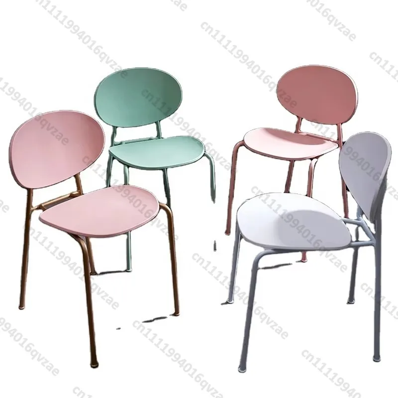 Restaurant Plastic Metal Legs Stackable Restaurant Polypropylene Plastic Chair DC-1433