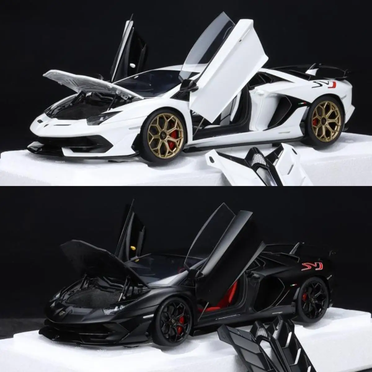 Autoart 1:18 Aventador SVJ Alloy Fully Open Simulation Limited Edition Alloy Metal Static Car Model Toy Gift