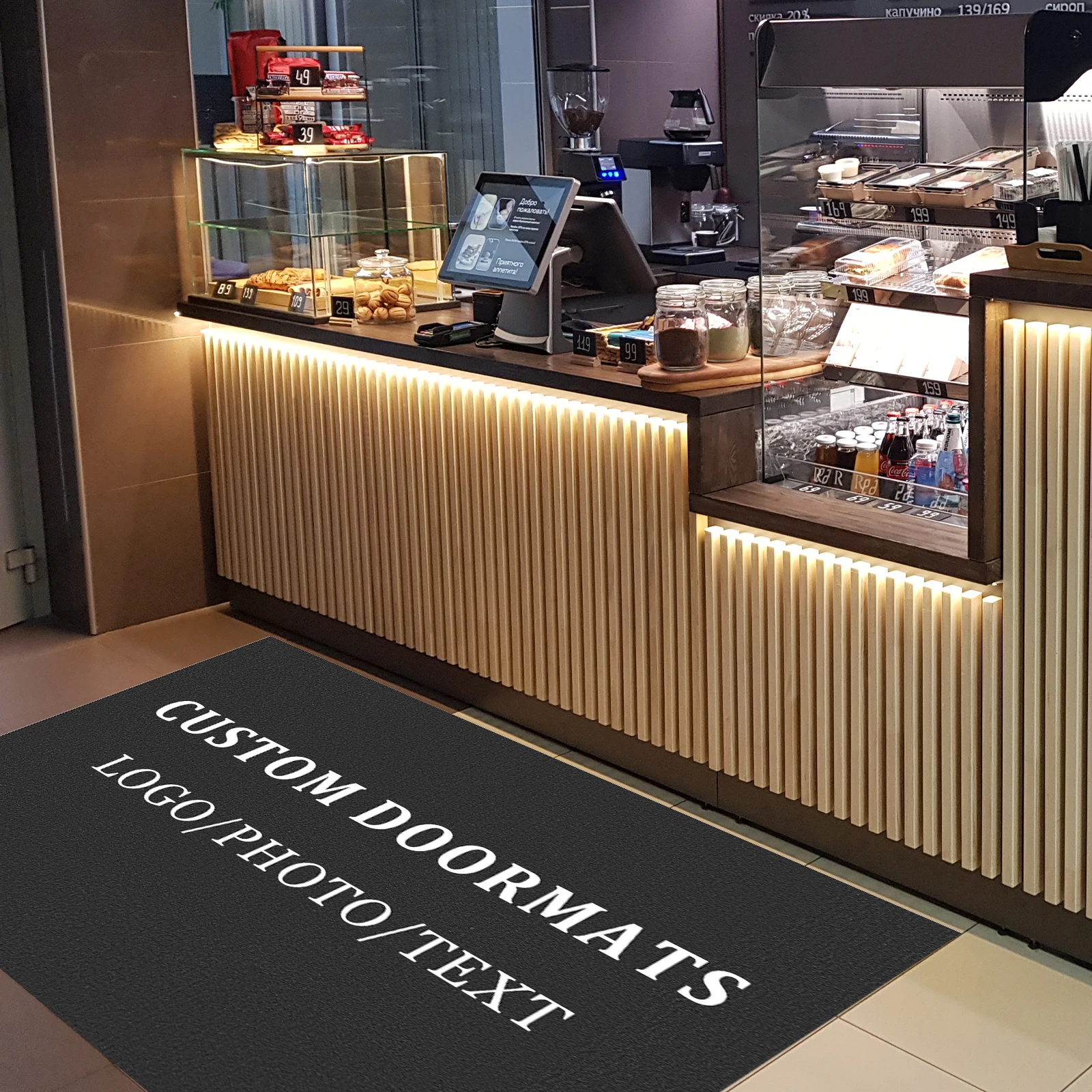 

Personalized Doormat Custom Non-Slip Rug Quick-Dry Absorbent Carpet Custom Office Floor Mat Logo Photo Home Entryway Mats Use