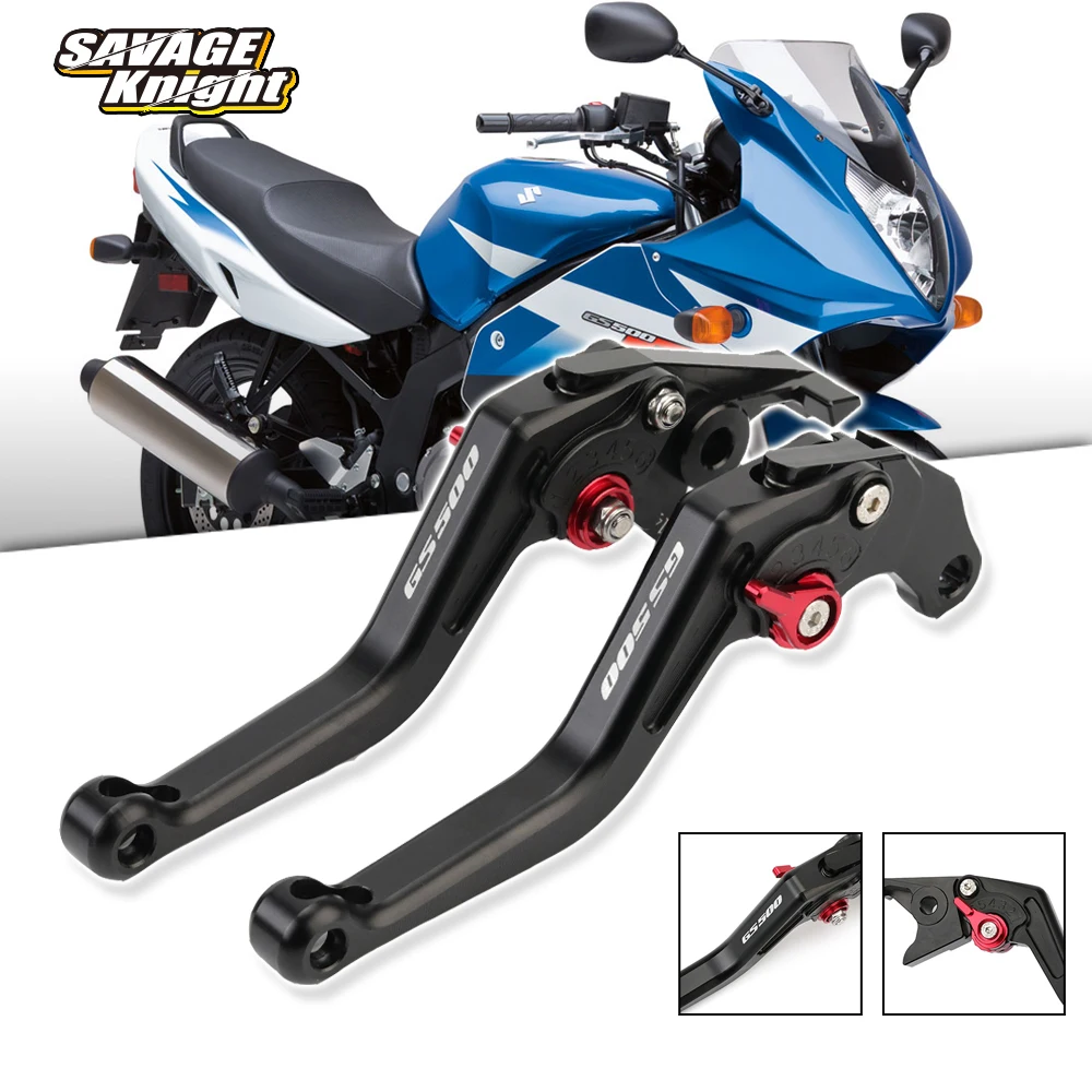 Motorcycle Brake Clutch Levers For SUZUKI GS500E GS500F GS 500 ET E F CNC Adjustable Folding Extendable Handlebar Accessories