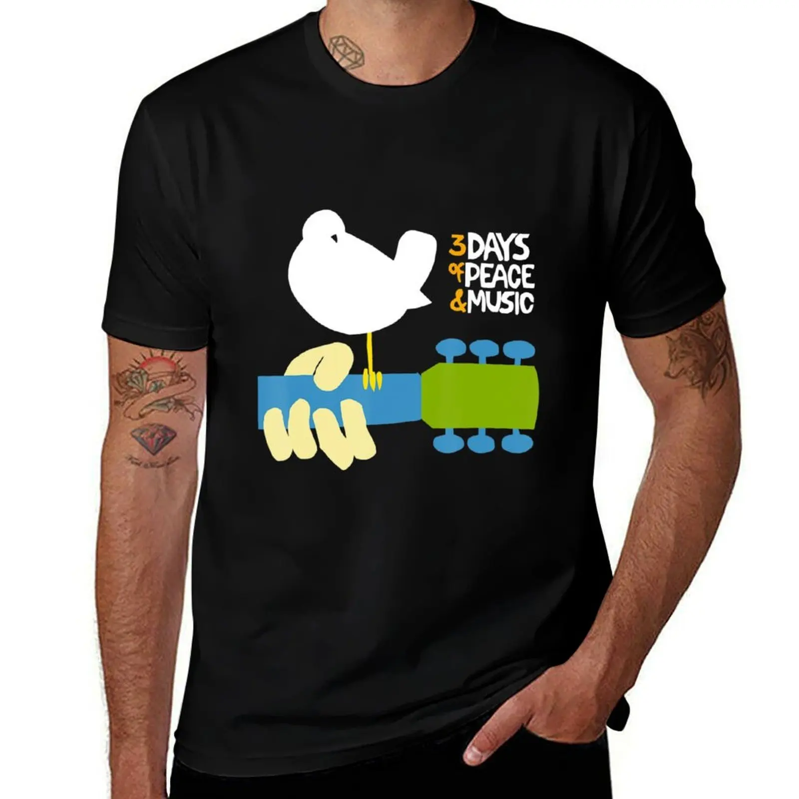 Woodstock Poster T-Shirt Holiday Simple Tee Shirt