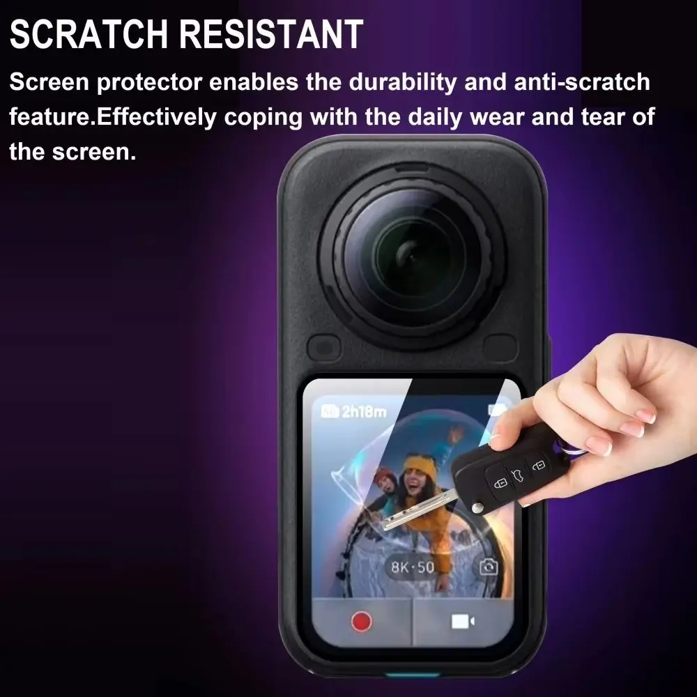 1/2/3Pcs Soft PMMA Protective Films 3D Curved Anti-scratch Screen Protector HD Camera Screen Cover for Insta360 X6