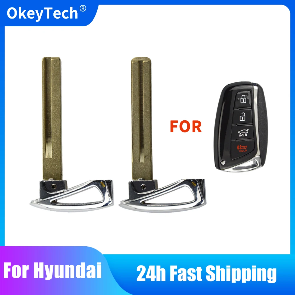 

OkeyTech Remote Car Key Uncut Blade For Hyundai Genesis Santa Fe Equus Azera Replacement