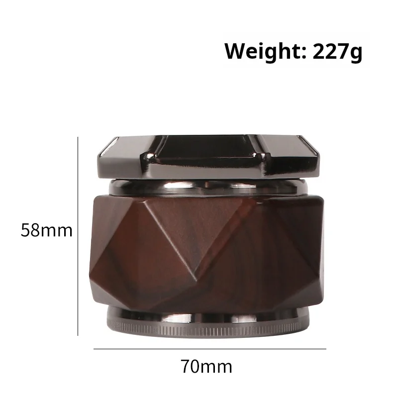 60mm Zinc Alloy Hand Crank Herb Mill Crusher Tobacco Smoke Grinder Gun Color