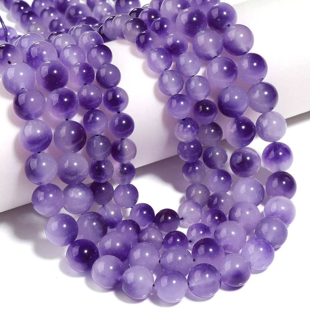 

Natural Stone Beads Rose Pink Quartz Crystal Pearl Glass Jaspers Stripe Agate Beads for Jewelry Making DIY Bracelets Accessories