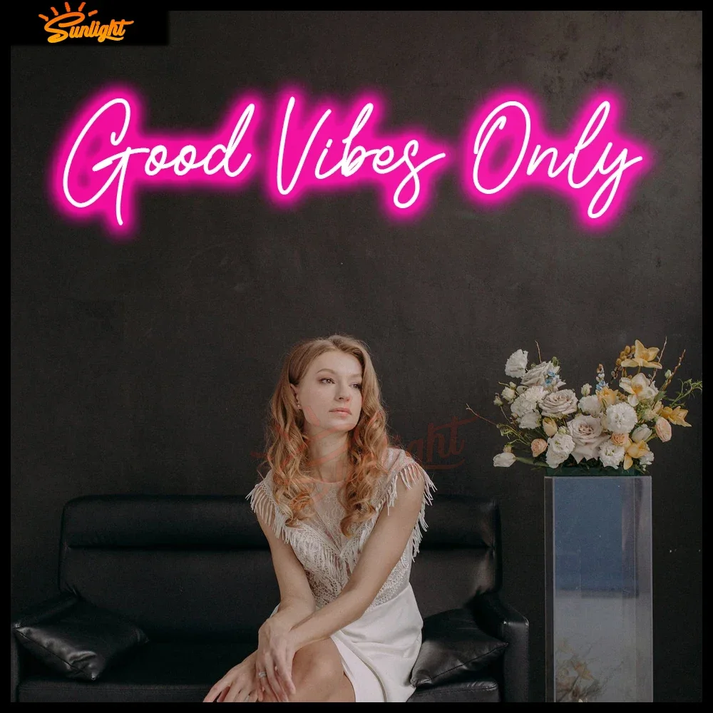 

Good Vibes Only Led Neon Sign Light Home Decor Custom Made Neon Light For Bedroom Decor Livingroom Wall Art Decor Neon