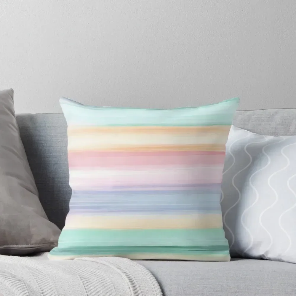 

Soft summer pastel colors striped Throw Pillow Decorative Cushions For Living Room Sofa Cushion luxury decor pillow