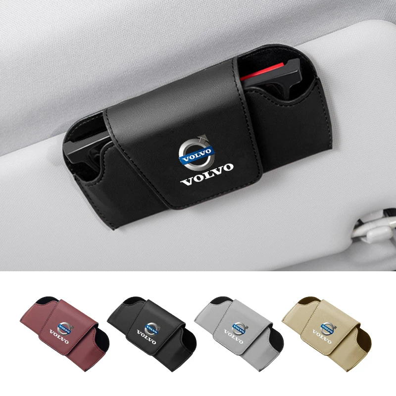 

Car Glasses Box Visor Sunglasses Holder Storage Clip Sticker For Volvo Rdesign XC90 S60 XC60 V70 S80 S40 V50 V40 V60 C30 V90
