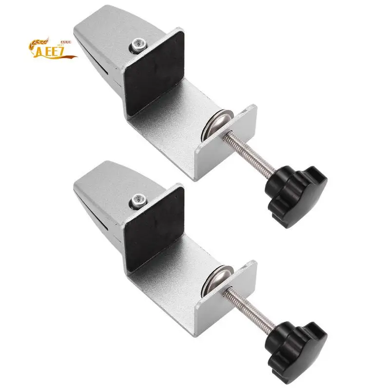 AEE7-2 Pcs Office Desk Divider Clamp Privacy Screen Clip Holder Bracket Screen Baffle Clamp Partition For Table Clamp