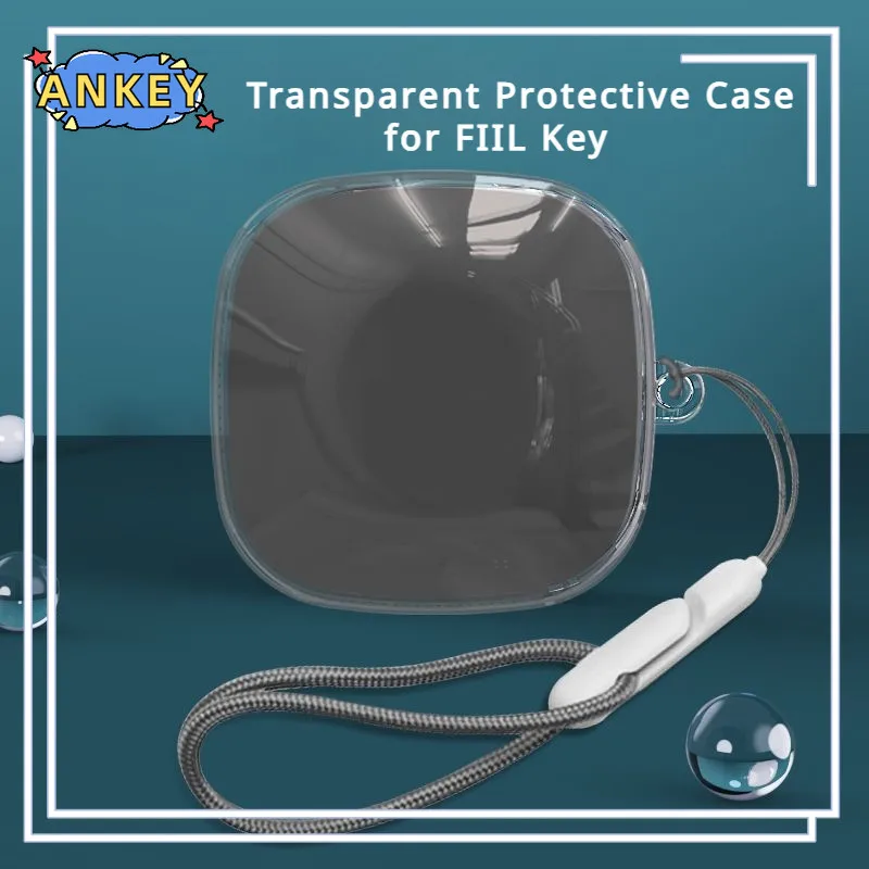for FIIL Key Case Protective Transparent Clear TPU Covers Bluetooth Earphone Shell Headphone Portable