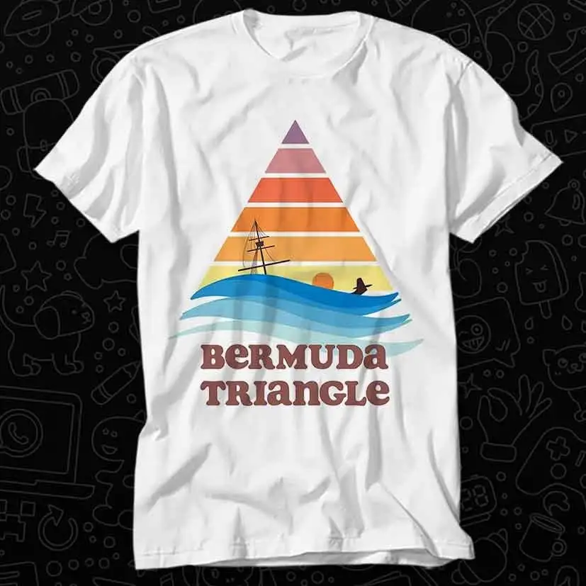 Bermuda Triangle Ocean Mystery Myth T Shirt Best Seller Top Adult Music Movie OZ539