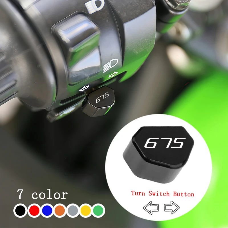 Mototcycle Accessories Switch Button Turn Signal Switch Key Cap For Triumph Street Triple 675 RS /S/R 675RS 675R CNC Aluminum
